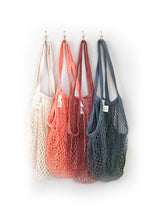 Load image into Gallery viewer, 4 Color Organic Reusable  Shopping Bag 4 Pack + Gift! Regular handles
