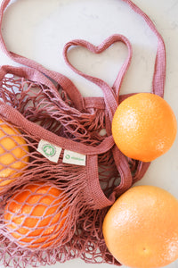4 Color Organic Reusable  Shopping Bag 4 Pack + Gift! Long handles